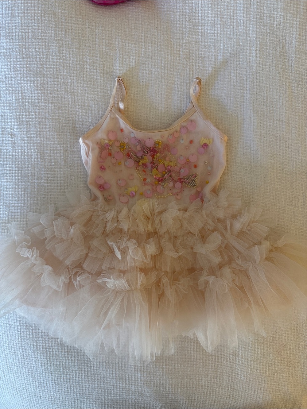 Tutu Du Monde Blush Pink Tulle Dress with Sequin Appliqué